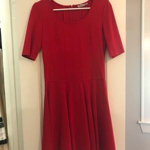 Eliza J Red Sleeved Dress